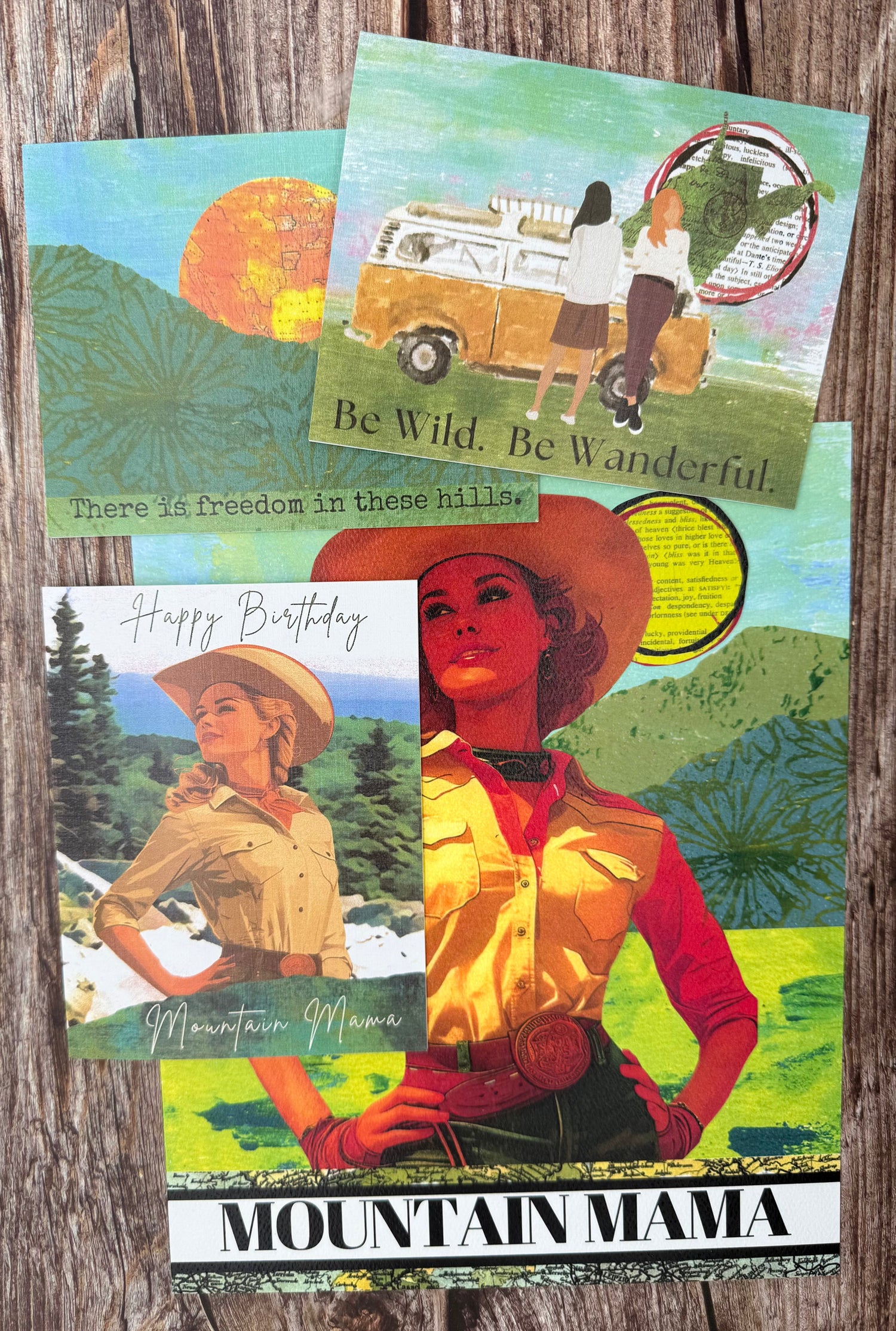 West Virginia Appalachian Artwork, Collages, Mountain Mama 