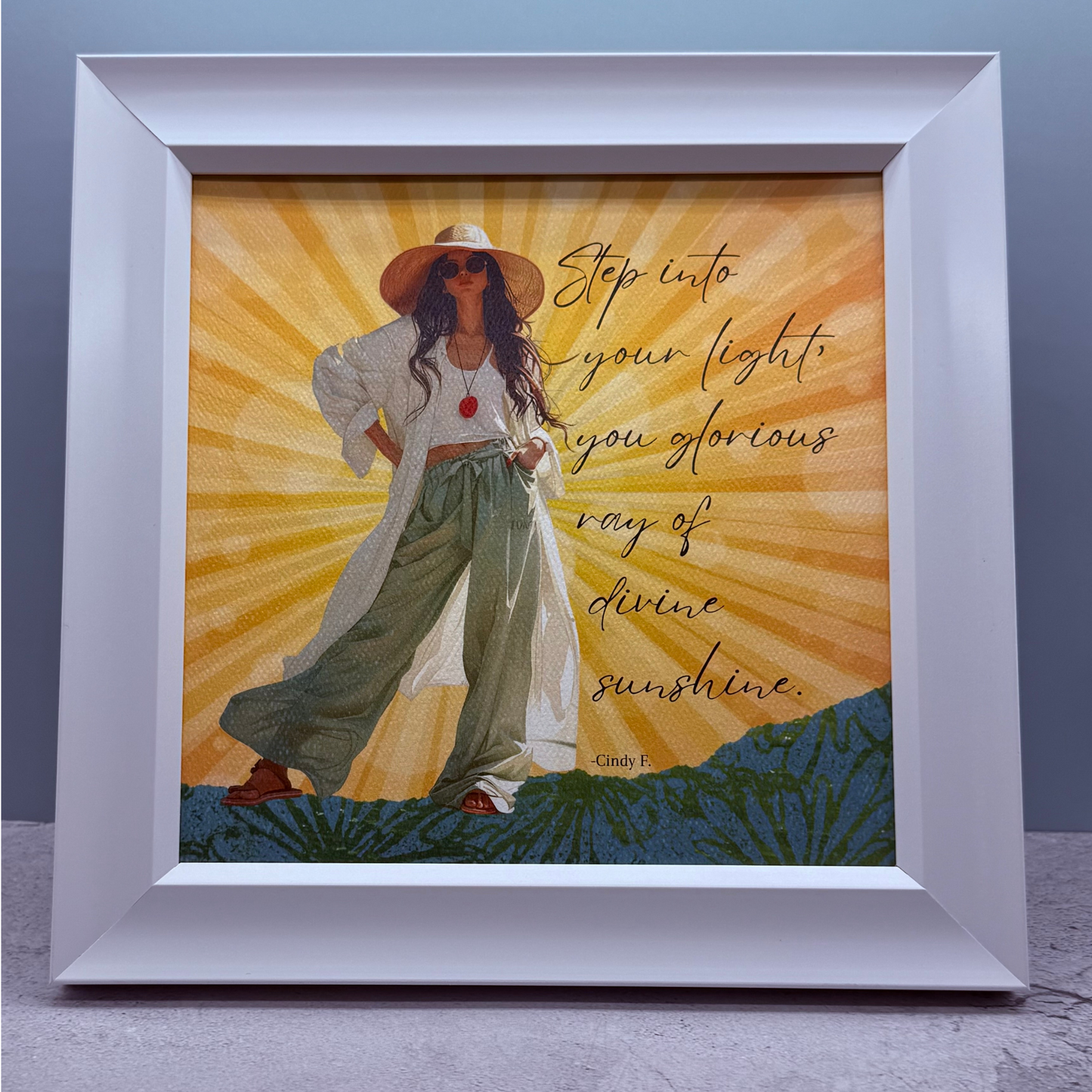 Step into your light collage print