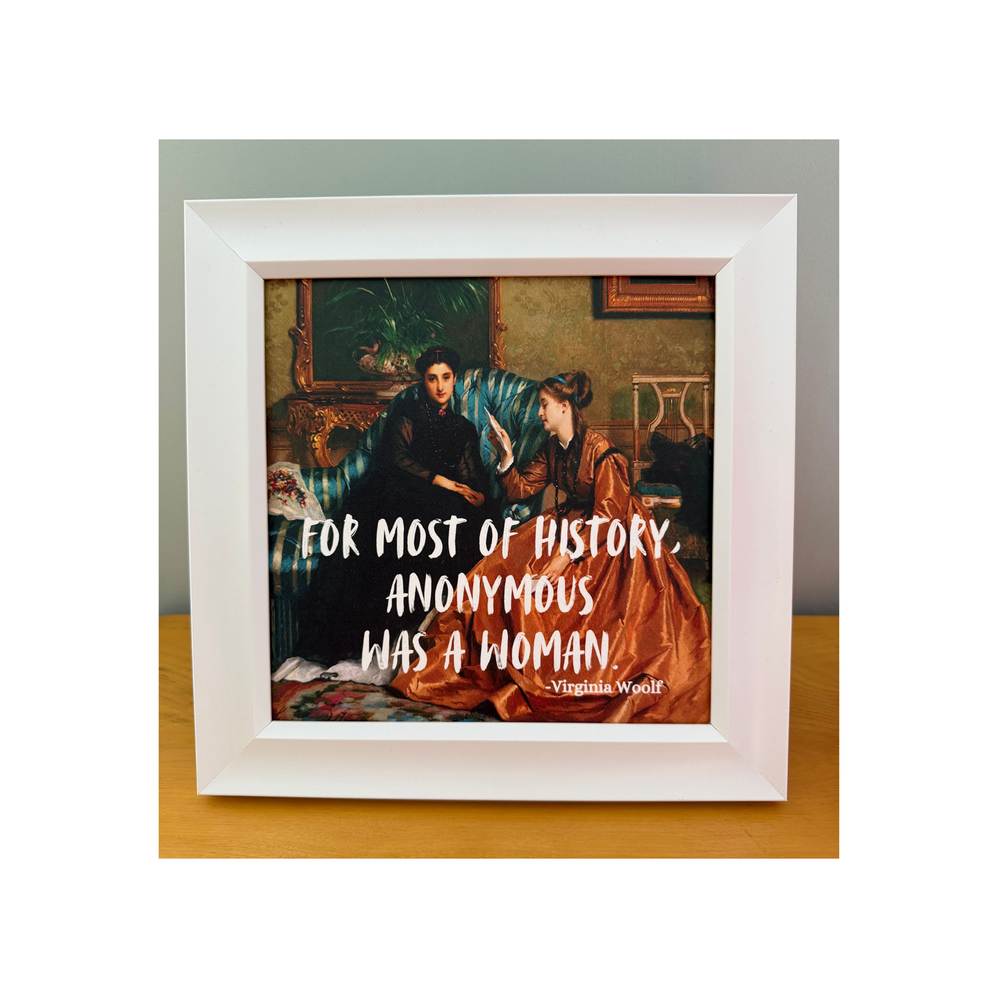 Anonymous woman art print